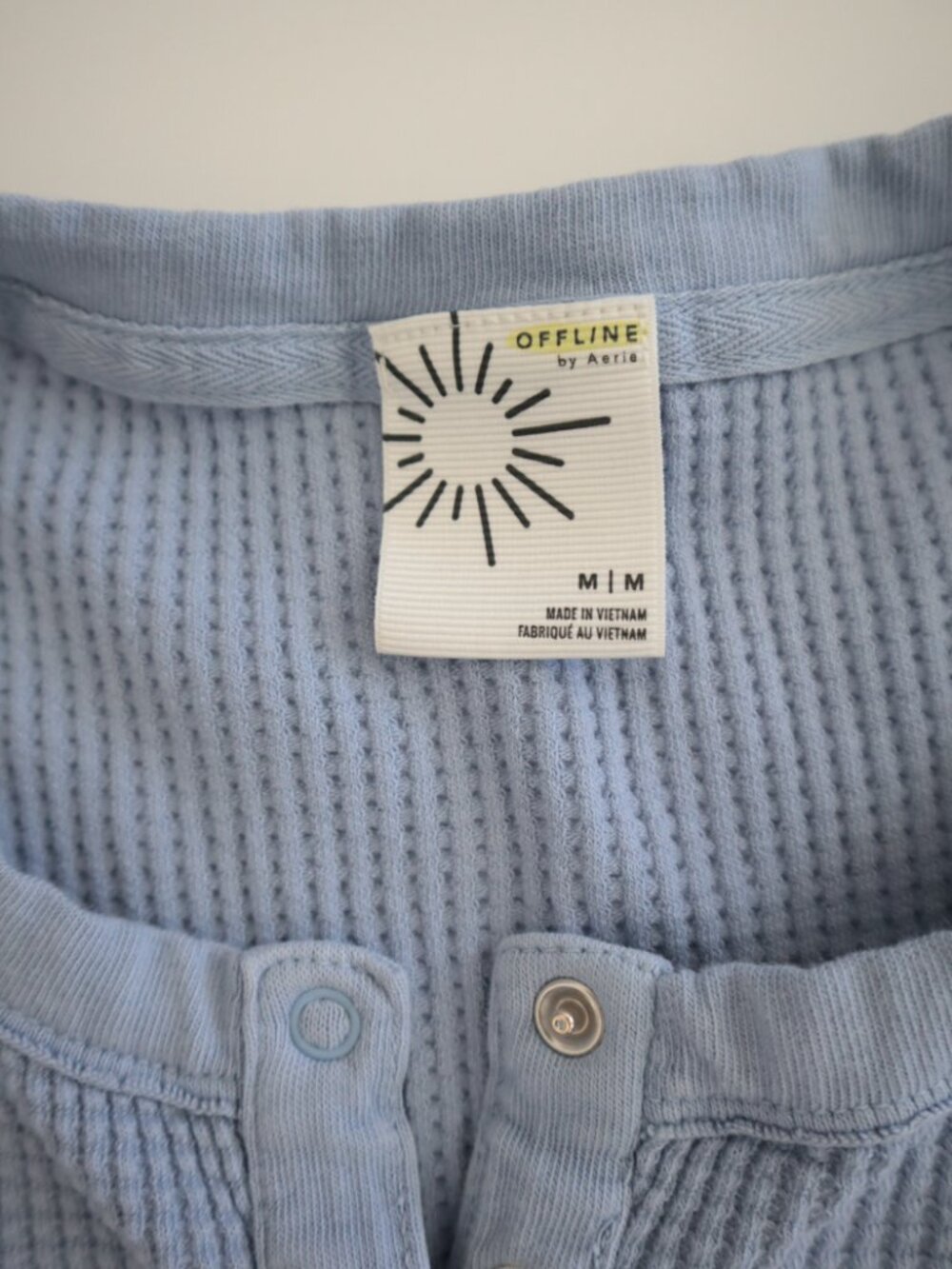 Aerie Offline Waffle Knit Oversized Crop Top | M - Picture 2 of 5